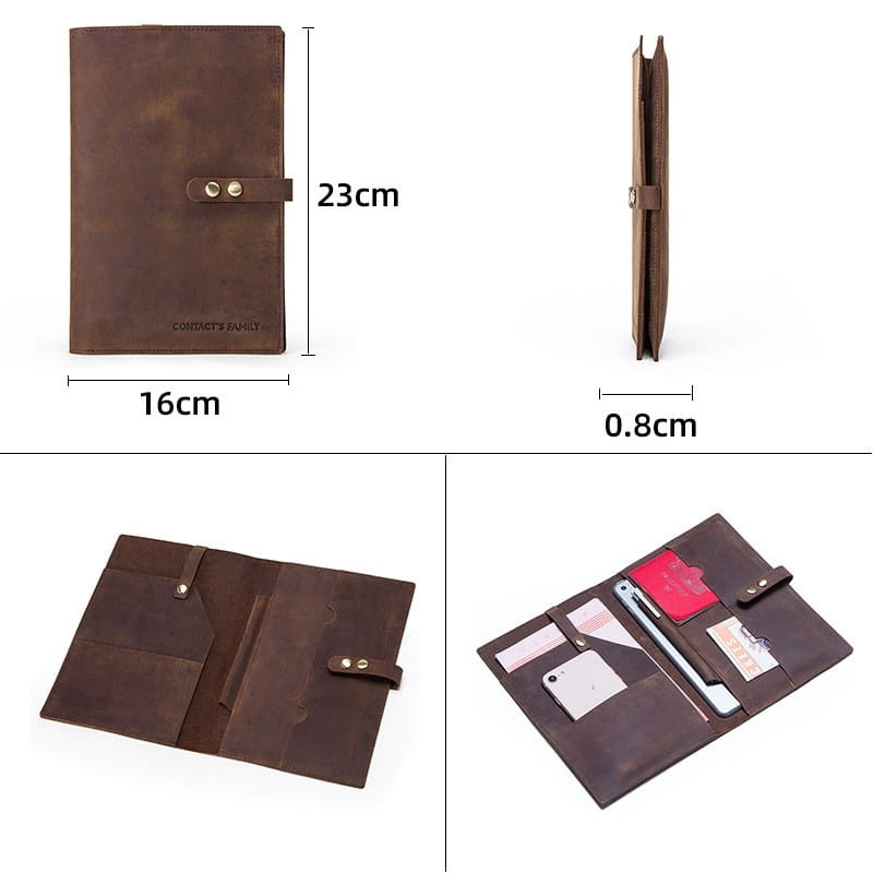Crazy Horse Leather iPad Mini Case for Fall Protection Retro Style