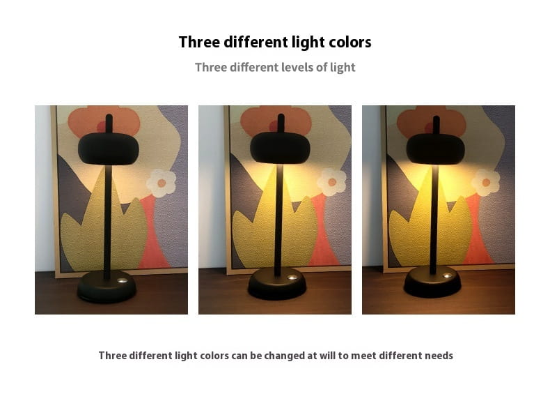 Modern American Simple LED Desk Lamp with Warm Light Ambience and USB Charging