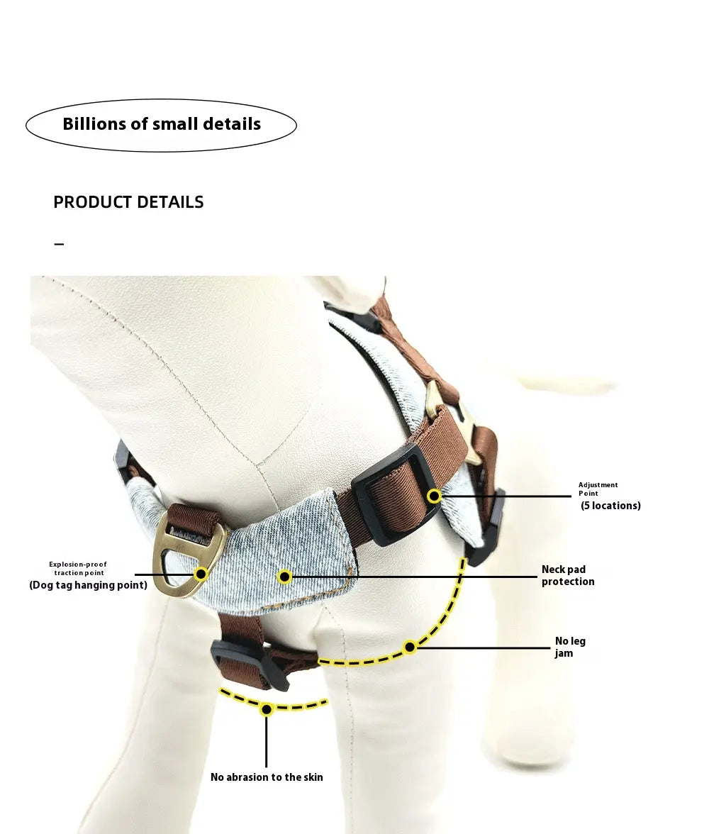 Leash madra frith -bhite H03 donn donn cadás poileistear poileistear rópa tarraingthe láidir