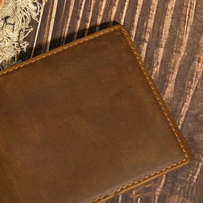 Leather Money Clip Wallet with Card and ID Slots in the United States