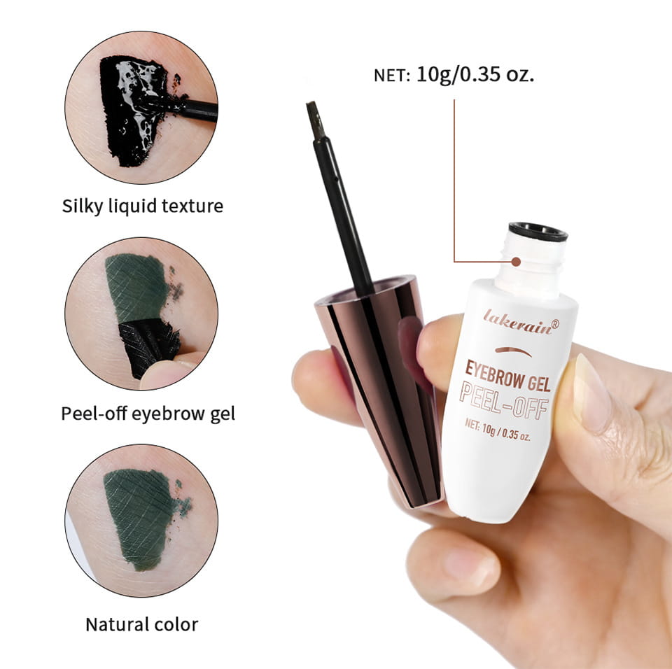 Waterproof Pull Eyebrow Gel Brown and Black Tear Resistant Brow
