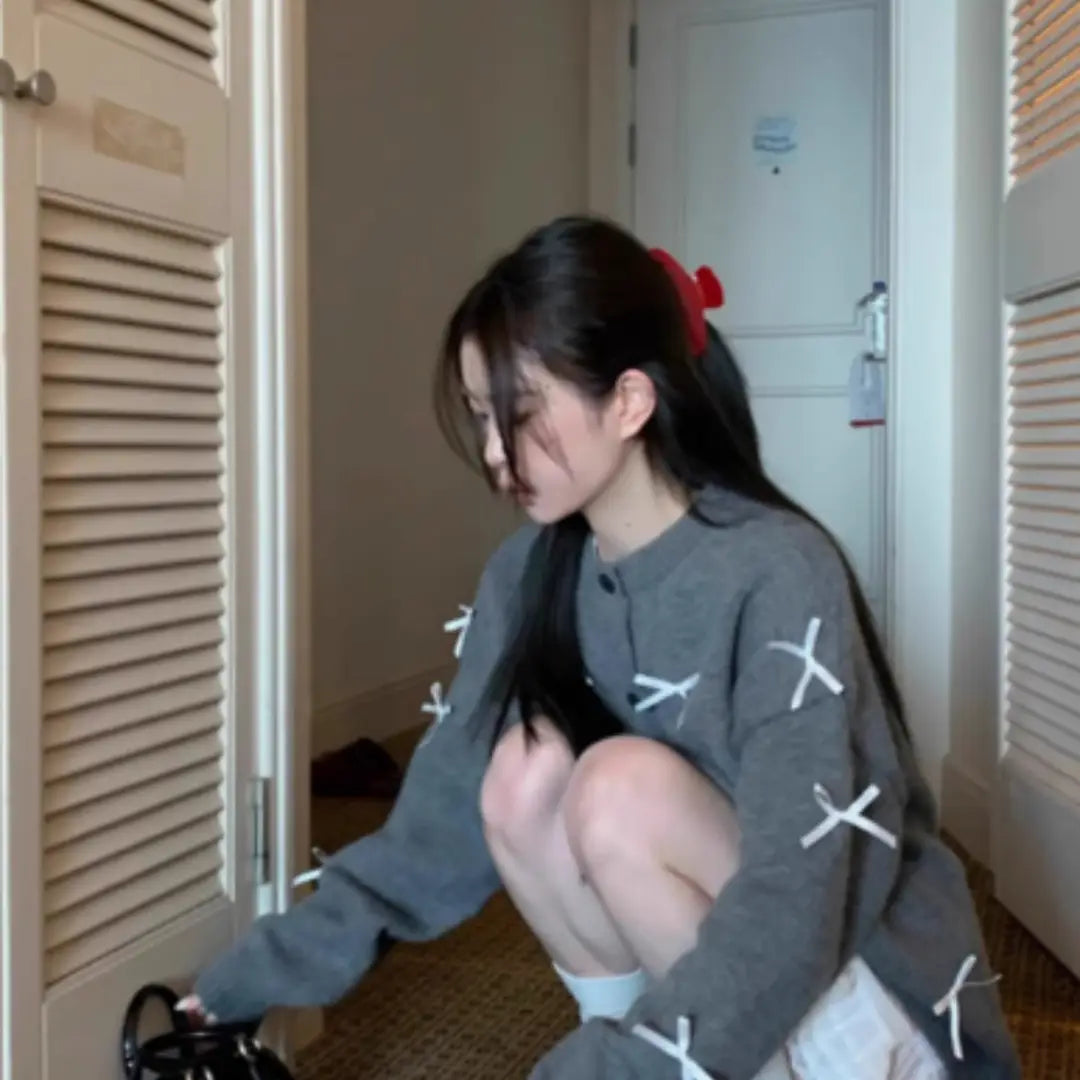 Cardigan cniotáilte ró -chniotáilte do mhná gheimhridh gheimhridh teolaí geansaí muinchille fada