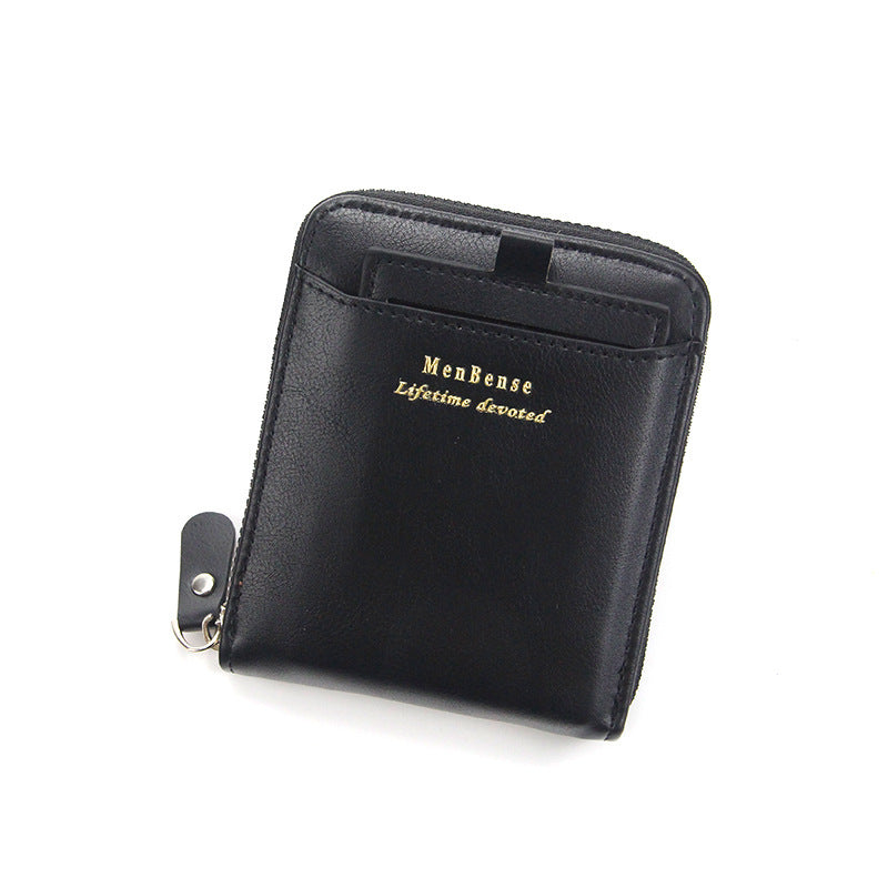 Multi-card Male Zipper Coin Purse Wallet - Multi-card Male Wallet Where Coins Meet Zippers