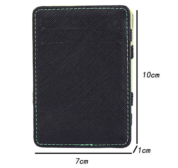 Flip Magic Wallet Cross Pattern Short Card Holder - Flip Magic Wallet for Stylish Card Ninja Moves