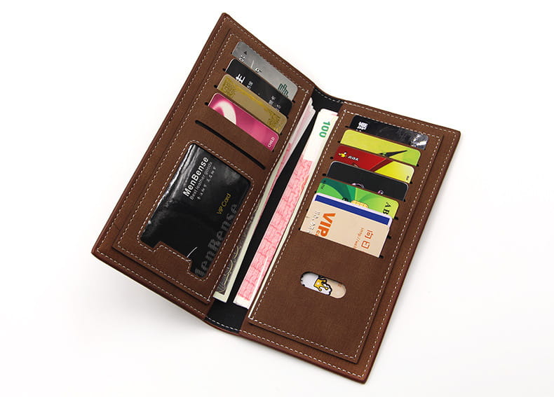 Neutral PU Leather Wallet Men Women RFID Card Holder for United States