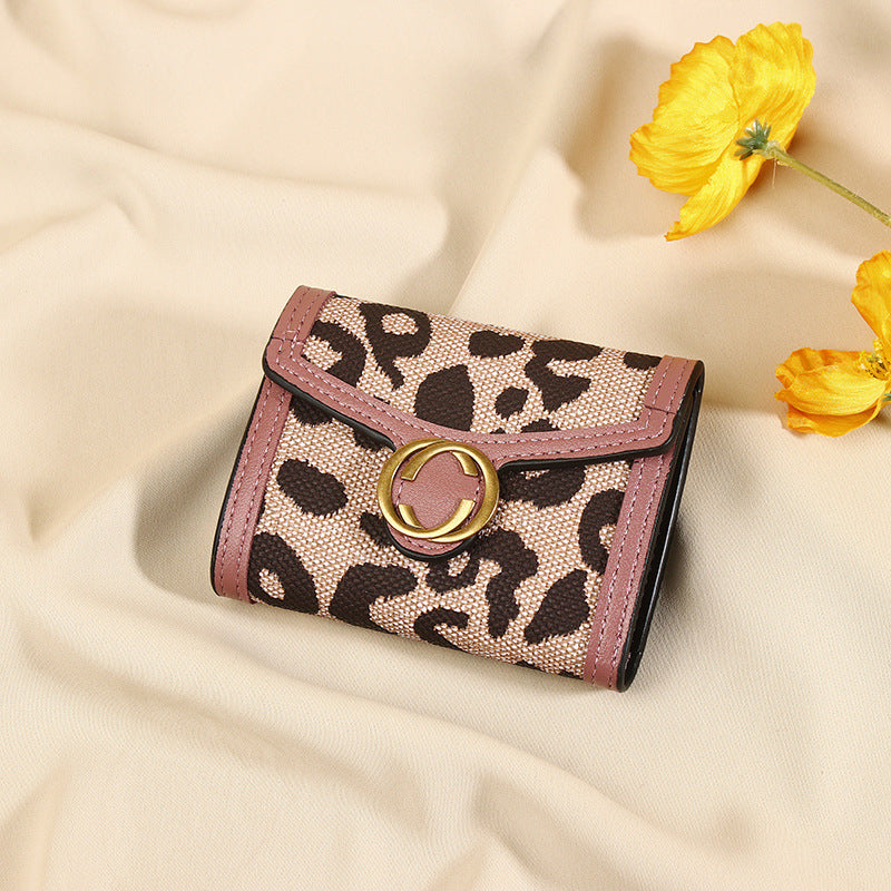 New Leopard Print Women’s Wallet Multi-card-slot Coin Purse All-in-one Clutch Card Holder Female - Leopard Print