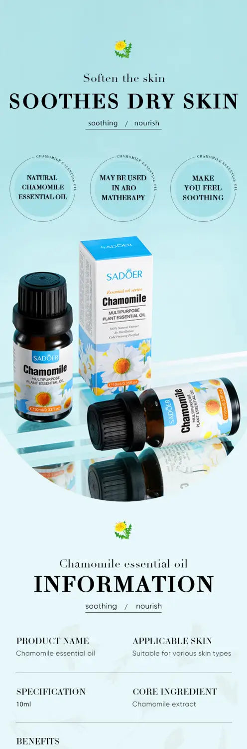 Universal Skin Care Facial Essence with Essential Oil 10ml