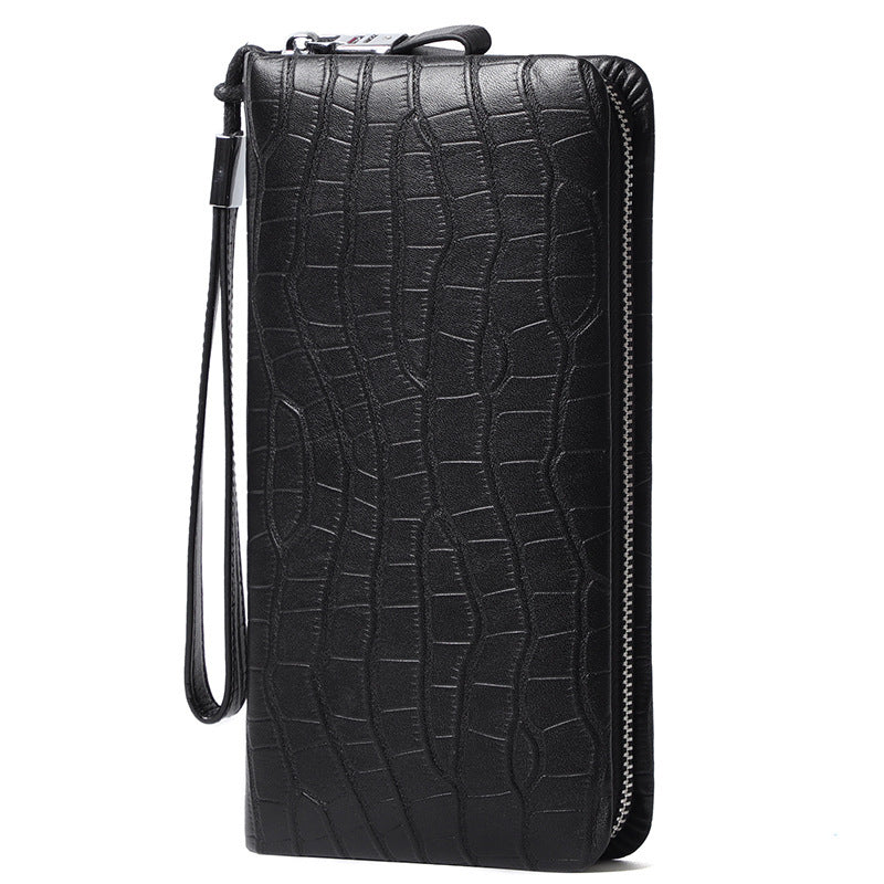 Men’s Leather Long Zipper Multiple Card Slots Wallet - Wallet So Nice Even Your Cards Will Take a Nap