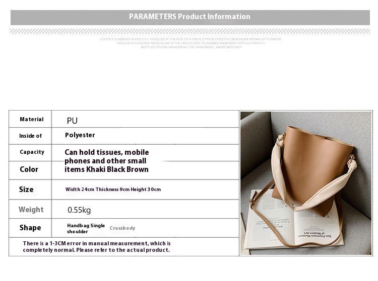 Large Capacity Tote Bag Korean Style with Multiple Pockets for Daily