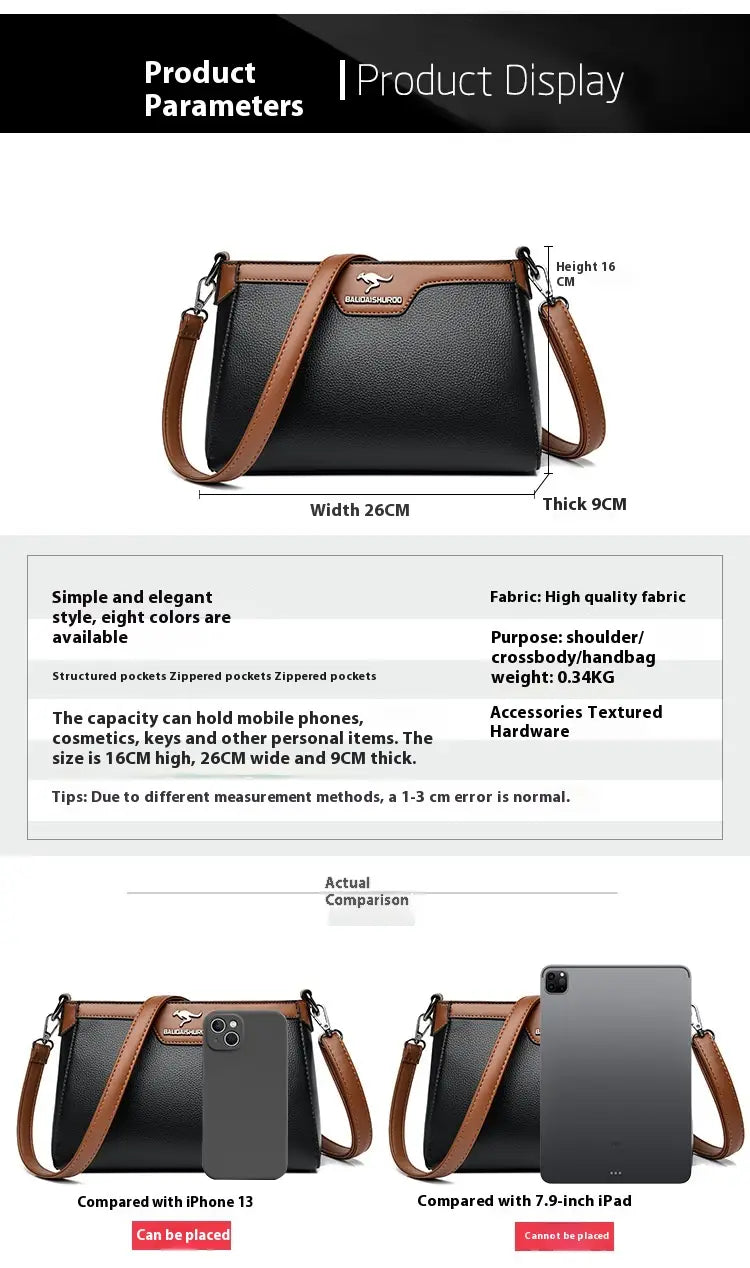 Organisateur de valise de voyage en cuir PU avec plusieurs poches à fermeture éclair