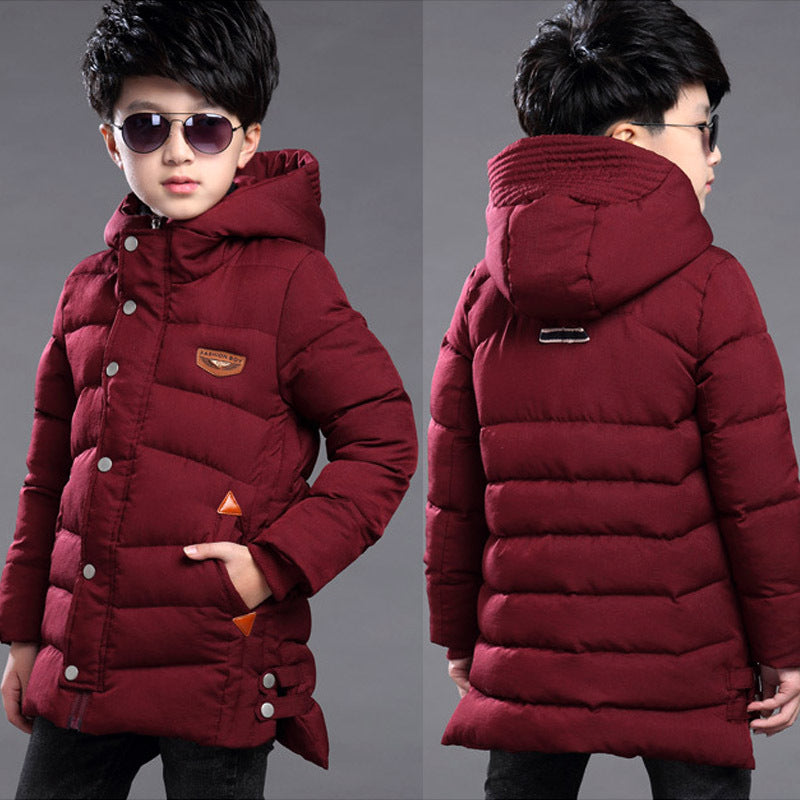 Boy’s hooded padded padded jacket