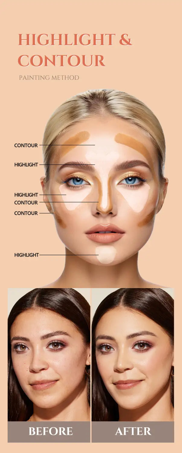 Liquid Concealer Repair Foundation for Brightening and Long-Lasting Coverage