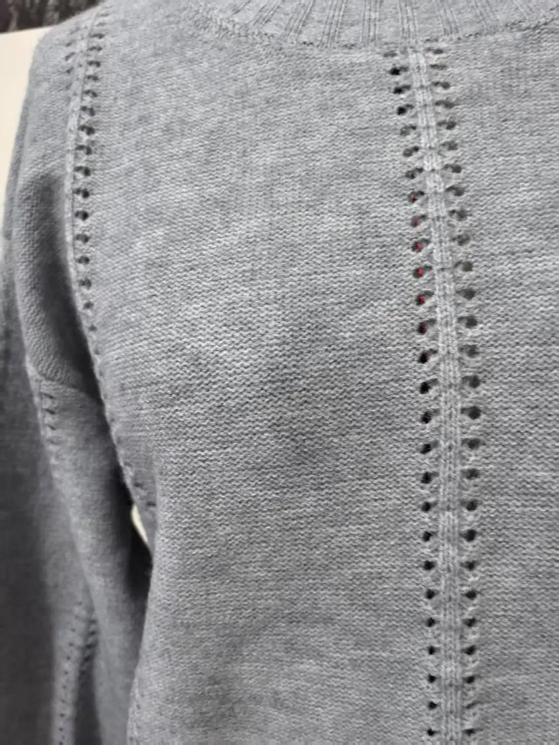 Cashmere Acrylic Pullover Sweater for Women in Milky White Gray Blue Green