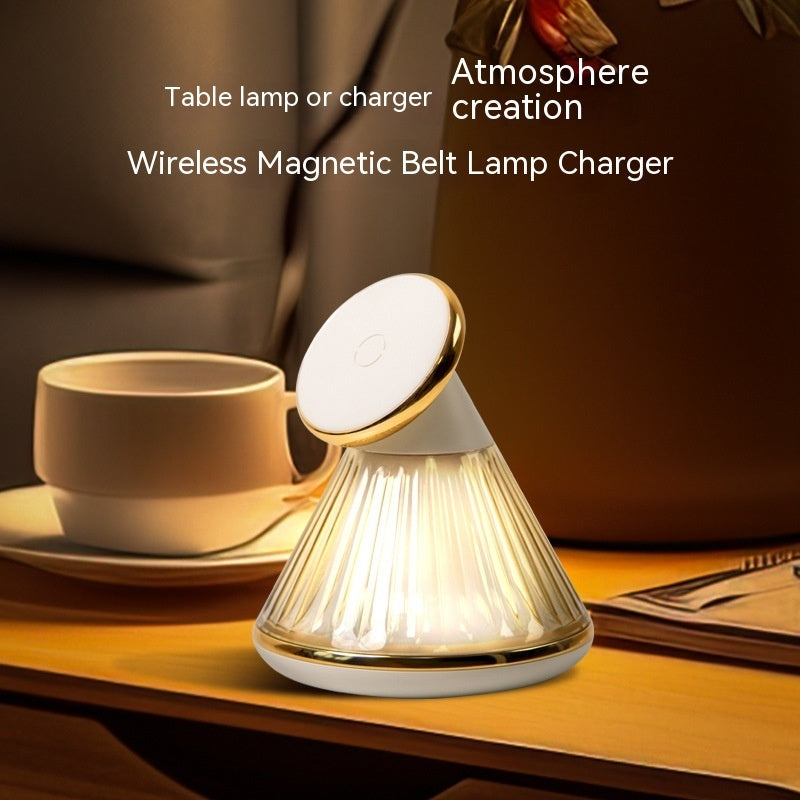 Night Table Lamp 15W Wireless Charger Magnetic Fast Wireless Seat - Bright Ideas with a Night Light and Wireless Charger