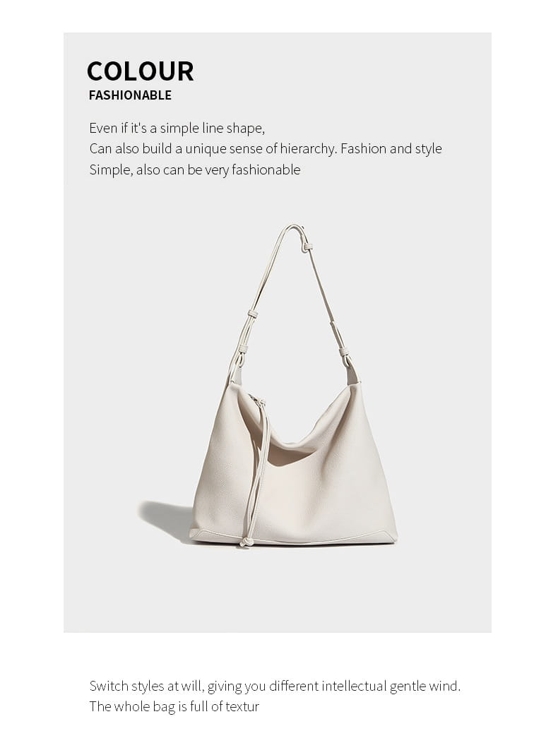 Borsa a tracolla grigio al caramello grigio morbido incuopella per spalla grande