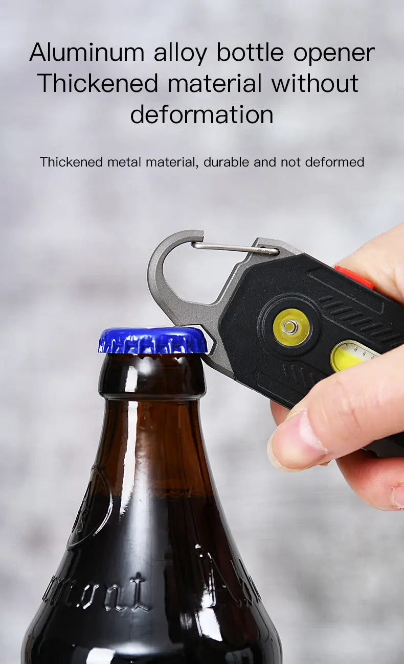 Multifunctional Emergency Charging Light Keychain with Survival Tools