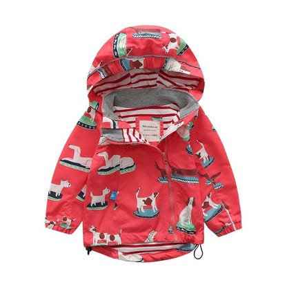 Children’s hooded trench coat