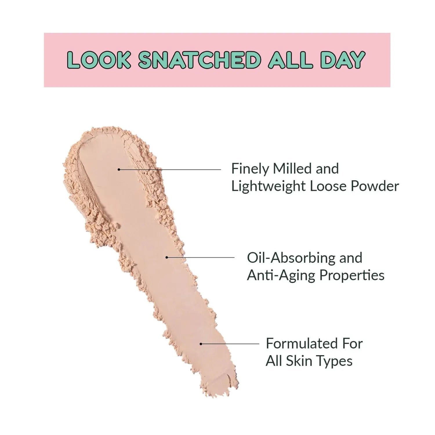 Refreshing makeup powder light loose in box packaging