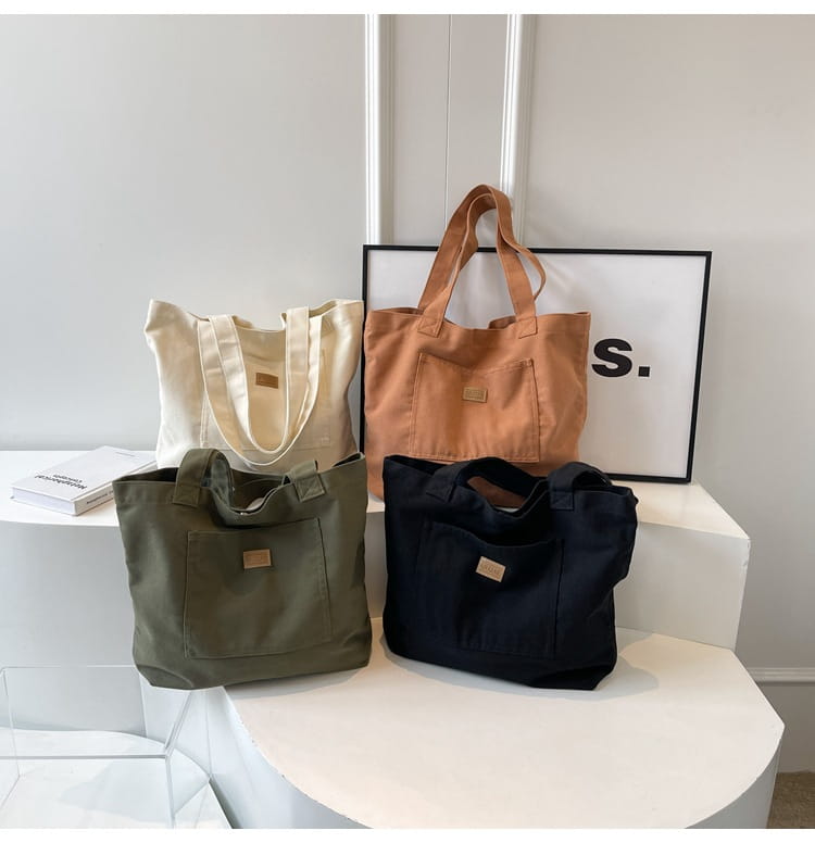 Sac vertical carré de valise de voyage en toile avec organisateur d'emballage à fermeture éclair