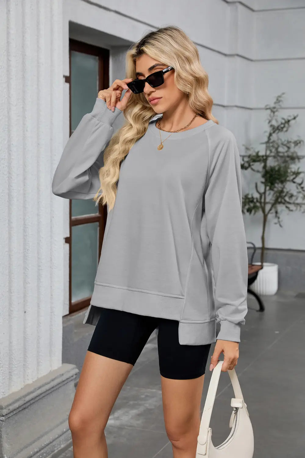 Naiste pikkade varrukatega lahtine pulloveri kampsun mitmes värvitoonis ja suuruses