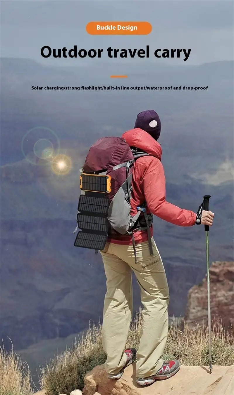 Banc Cumhachta Gréine 20000Mah Charger Iniompartha Pacáiste Battery USB Muirearú Fast