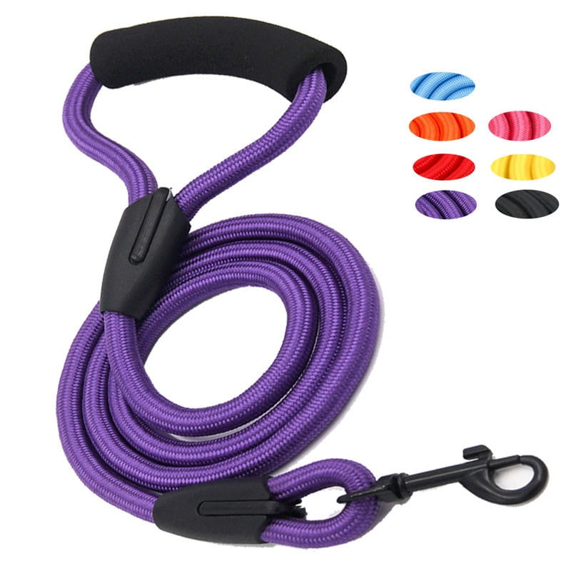 Single Rope Dog Leash 1.2m Durable Pet Lead in Multiple Colors