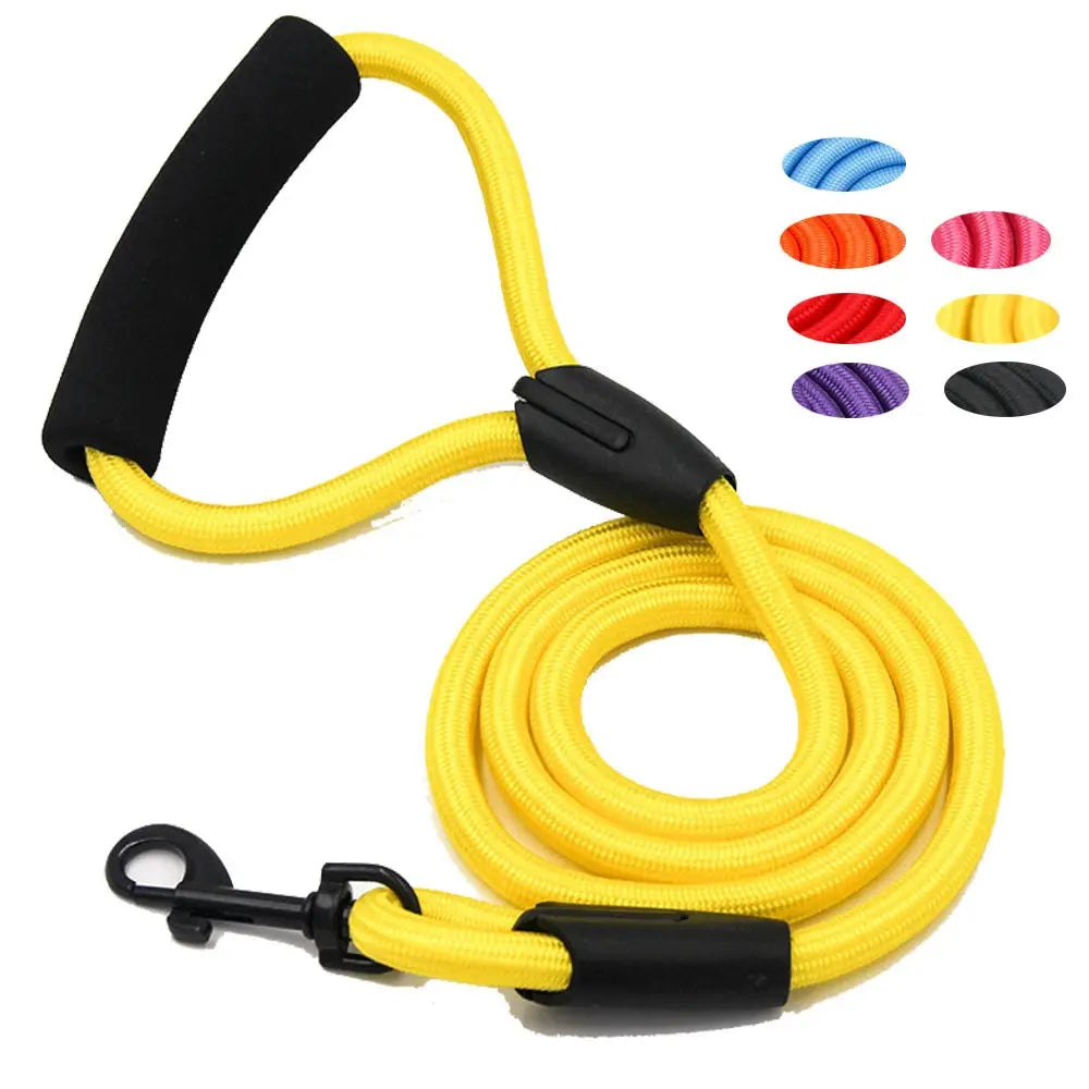 Single Rope Dog Leash 1.2m Durable Pet Lead in Multiple Colors