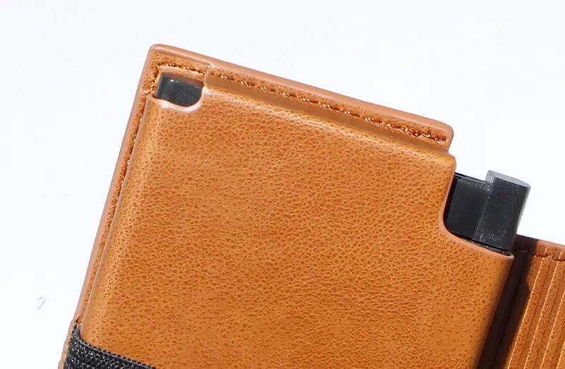 Retro PU Metal Wallet with Carbon Fiber Pattern for Men in the United States