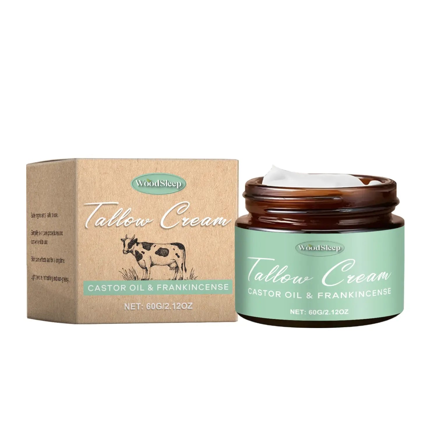 Moisturizing Face Cream with Tallow and Frankincense for Skin