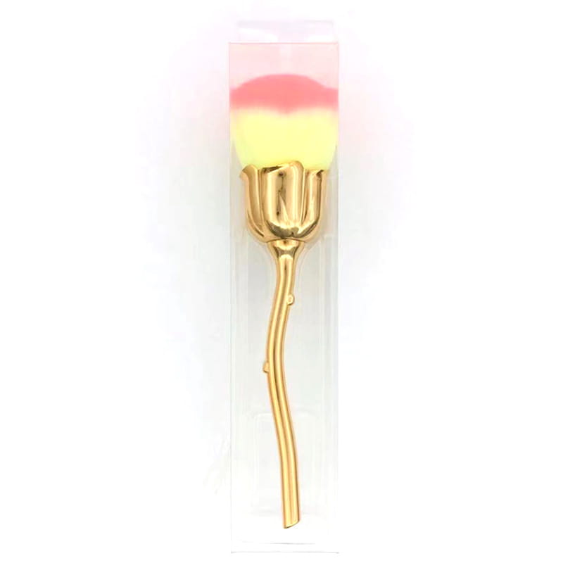 Single Rose Flower Makeup Brush