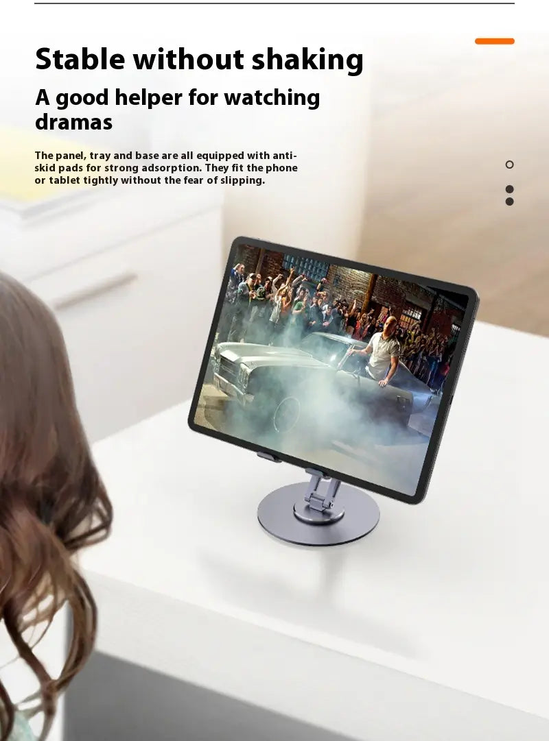 Aluminum Alloy Mobile Phone Desktop Bracket with Rotation Telescopic Adjustment