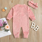 Baby Plush Infant Spring And Autumn Boneless Romper