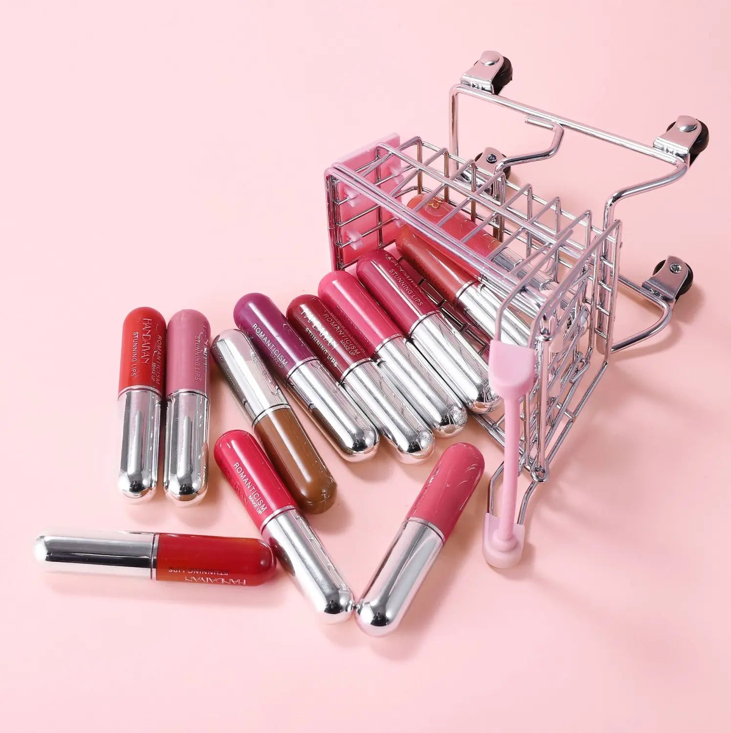 Waterproof 6-Color Lip Gloss Suit with Stain-Free Capsules for Lasting Wear