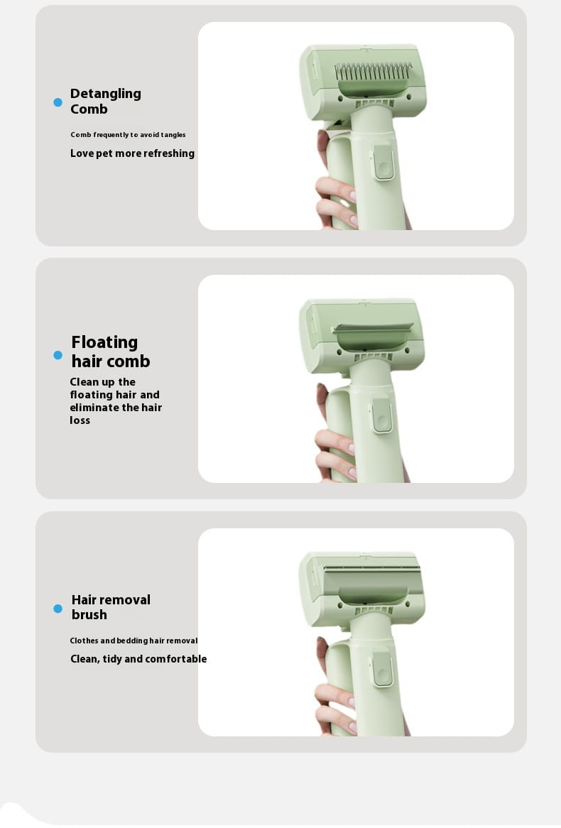 Socraigh Scuab Grooming Pet do mhadraí agus cait le huirlisí deiseding dematting