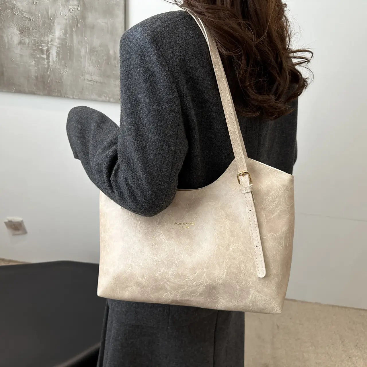 Sac de messager en cuir PU avec des poches téléphoniques et fichiers pour le travail ou les voyages