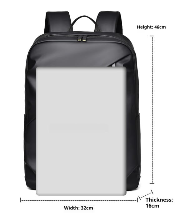 Férfi vízálló PU bőr laptop táska fekete kék szürke számítógépes táska