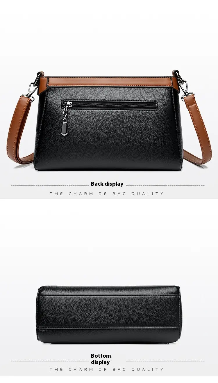 Organisateur de valise de voyage en cuir PU avec plusieurs poches à fermeture éclair