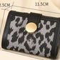 Women’s Trendy Leopard Print Fashion Short Wallet - Wildly Stylish Leopard Print Short Wallet for Women