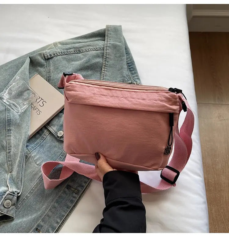 Sac à corps croisé en toile de voyage avec poche de téléphone pour les femmes en plusieurs couleurs