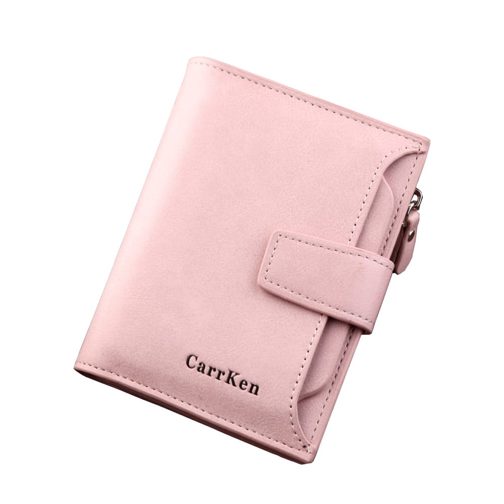 PU Leather Wallet with Zipper and Multiple Compartments for United States CHF