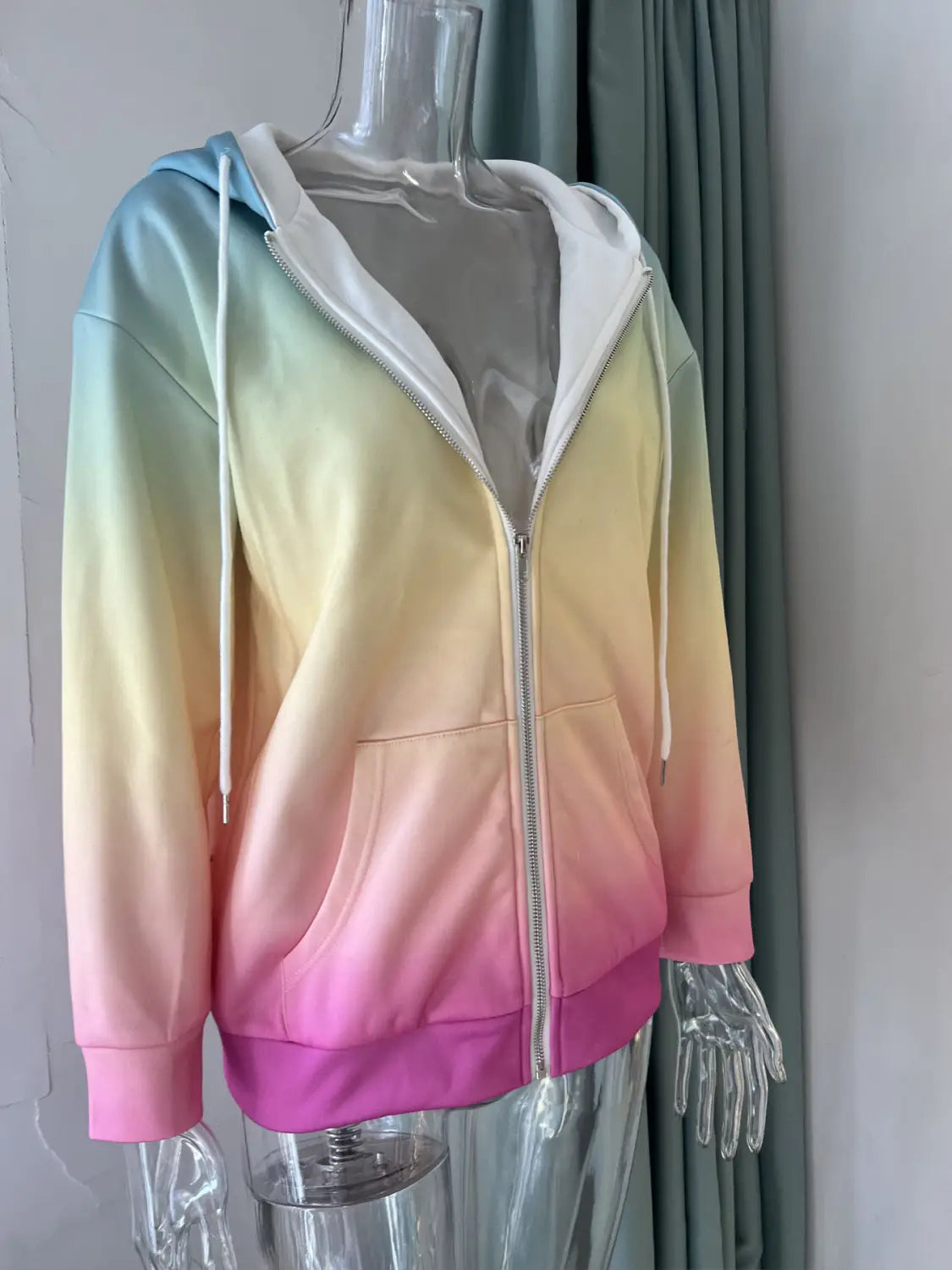 Digitale Digitaldruck Strickjacke Langarm Polyester Casual Pullover