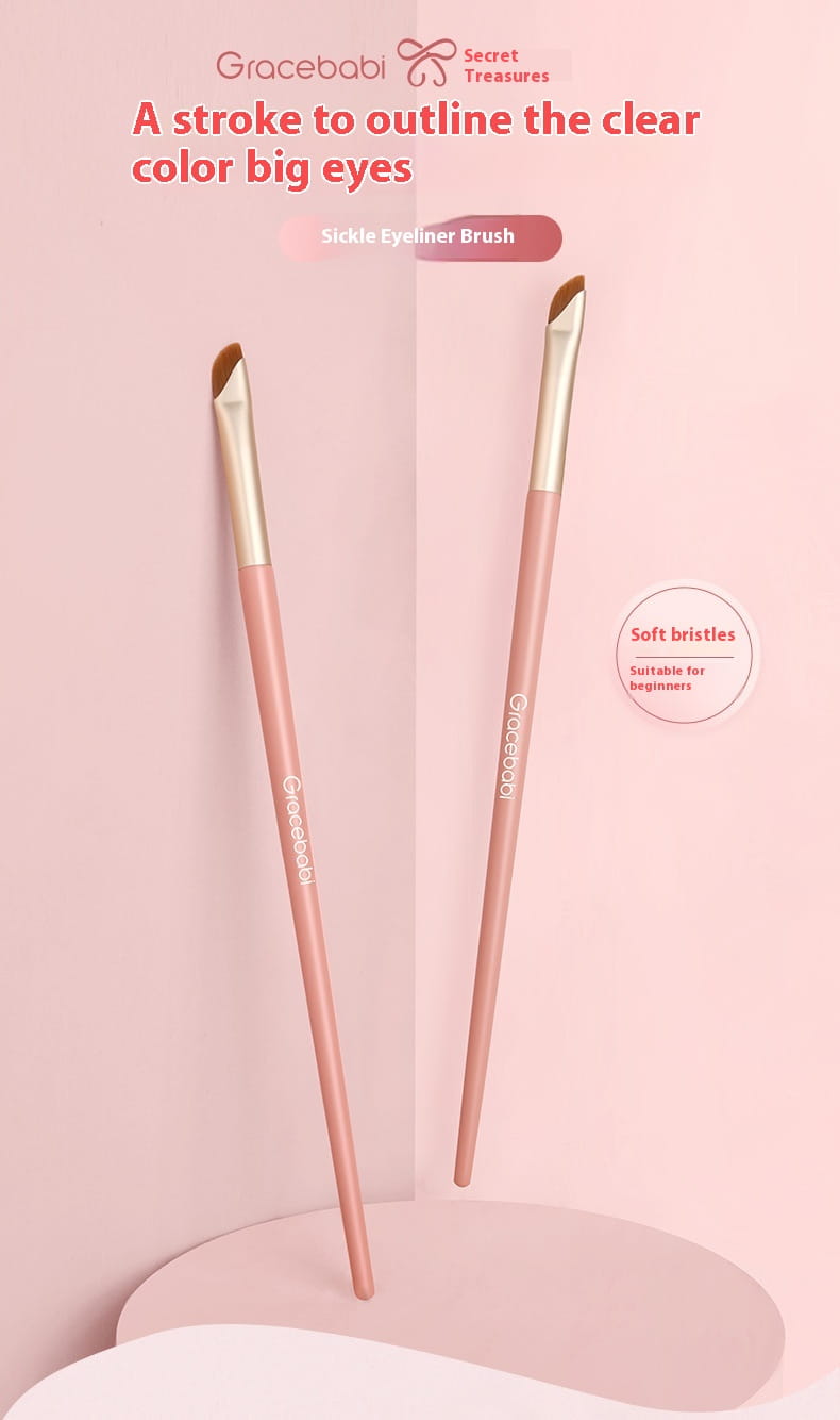 Sickle Eyeliner Brush Soft Eye Blooming Blush Makeup Tool