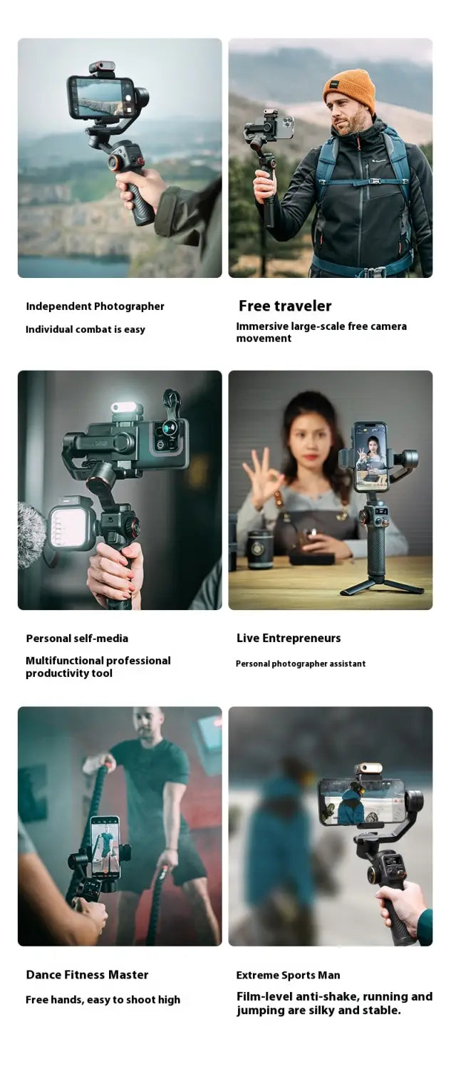 Mobile Phone Stabilizer with Face Tracking and AI Features