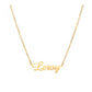 Letter Pendant Electroplated With 18K Gold Custom Name - Shiny Gold Name Necklace for the Fancy