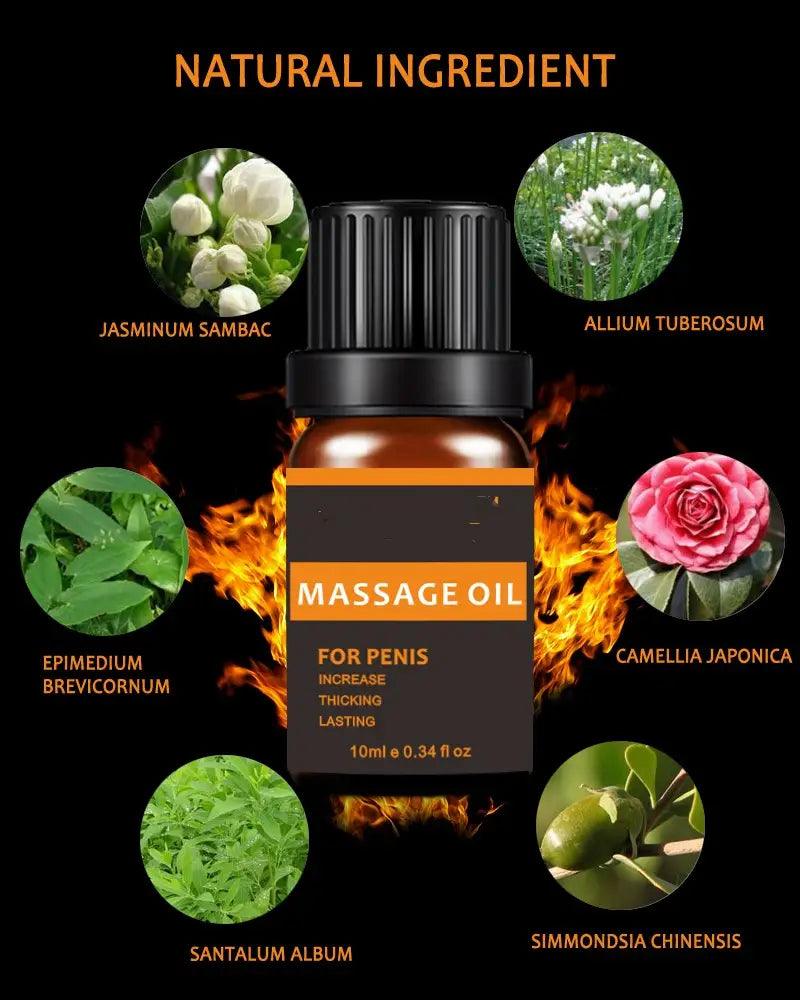 Men’s Jinku Massage Essential Oil 10ML for Skin Relaxation and Aromatherapy