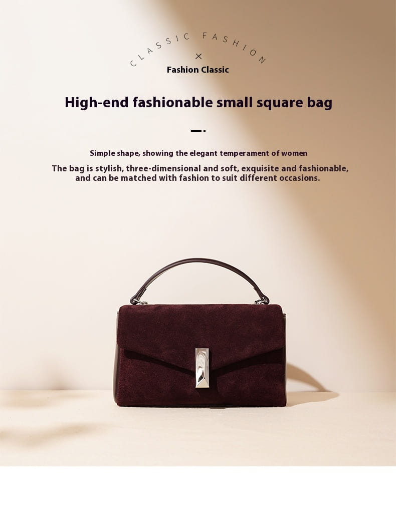 Leather Large Capacity Cowhide Bag with Sandwich Pocket and Adjustable Shoulder Strap