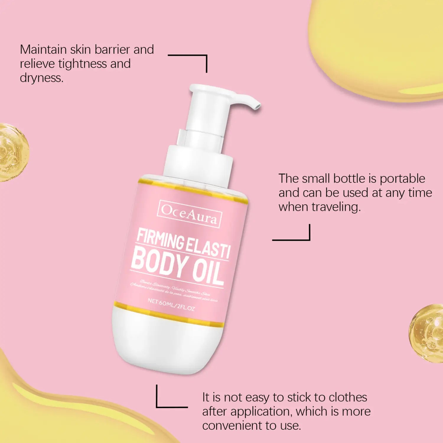 Universaalne nahahoolduse kehaõli komplekt 60 ml toitamiseks