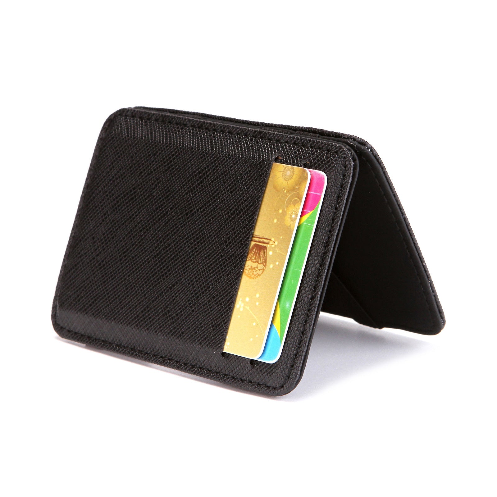 Flip Magic Wallet Cross Pattern Short Card Holder - Flip Magic Wallet for Stylish Card Ninja Moves