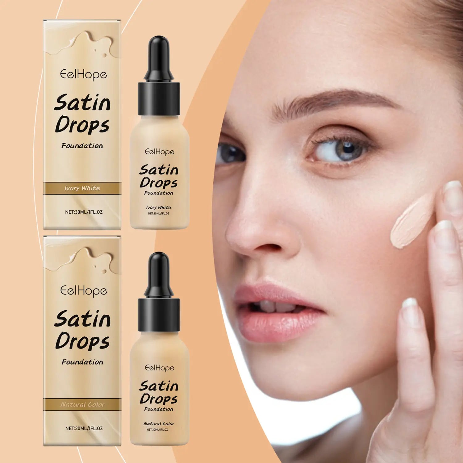 Concealer Moisturizing Lightweight Natural Brightening Foundation 30ml