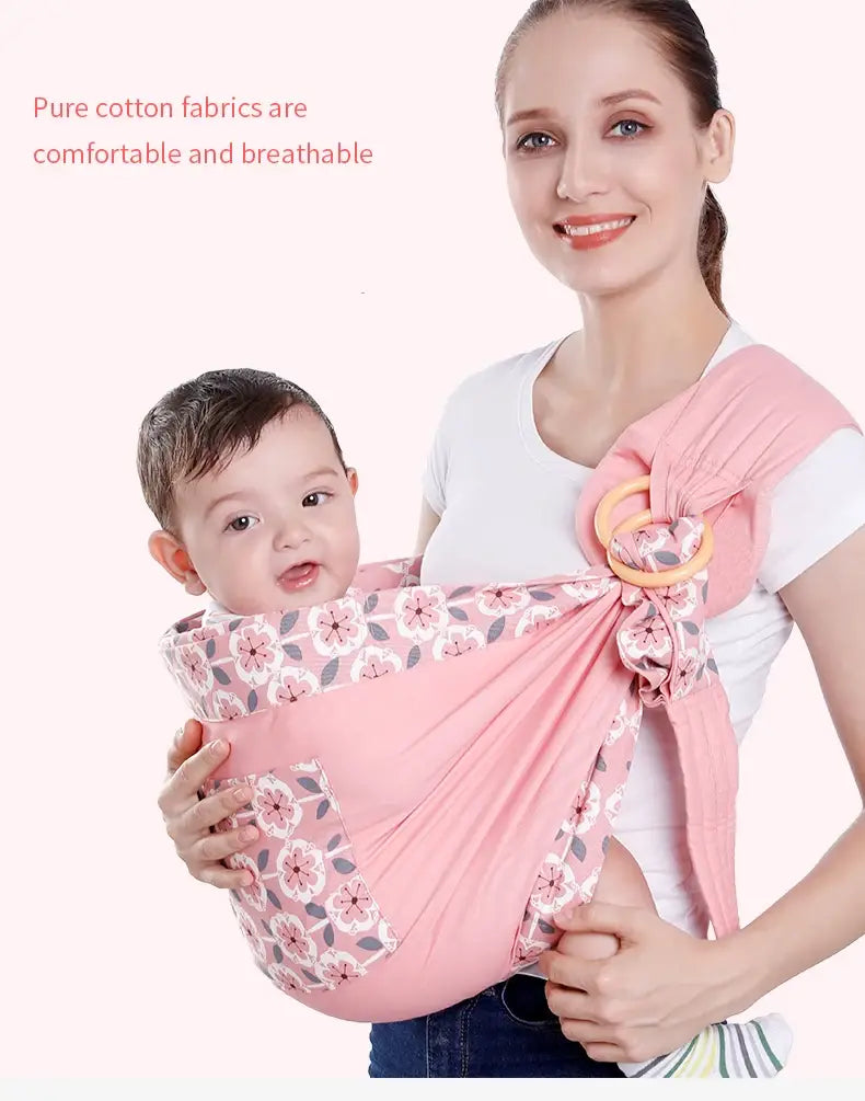 Baby Wrap Carrier Sling Adjustable Infant Comfortable Nursing Cover Soft Breathable Breastfeeding Carrier